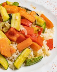 Riso integrale Caponata di verdure