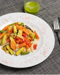 Riso integrale Caponata di verdure